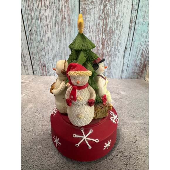Hallmark Snowman Family Musical Figurine plays O Christmas Tree 7" - Picture 4 of 7